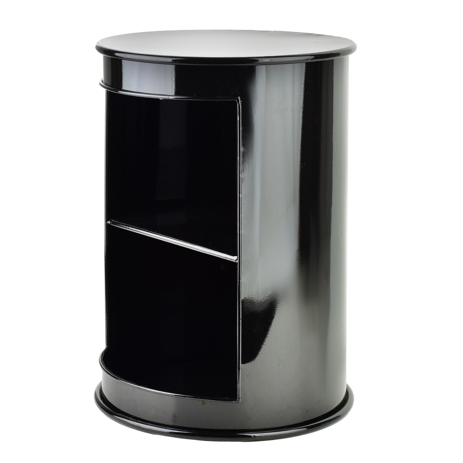 Kovový odkládací stolek ROGER černý