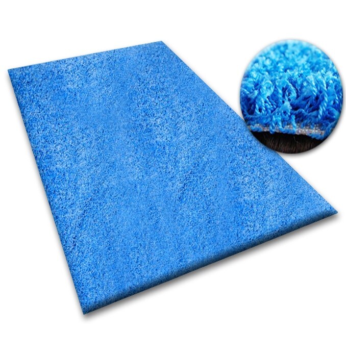 Kusový koberec SHAGGY Izebelie 5cm modrý