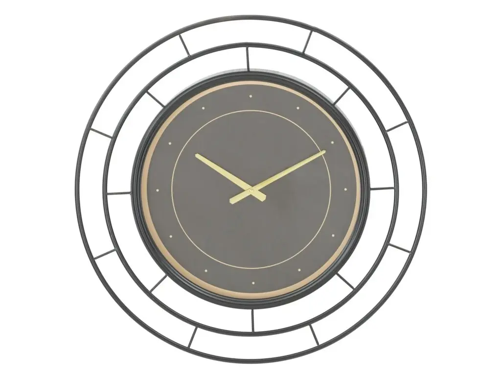 Nástěnné hodiny Fashion 70 cm černé/zlaté