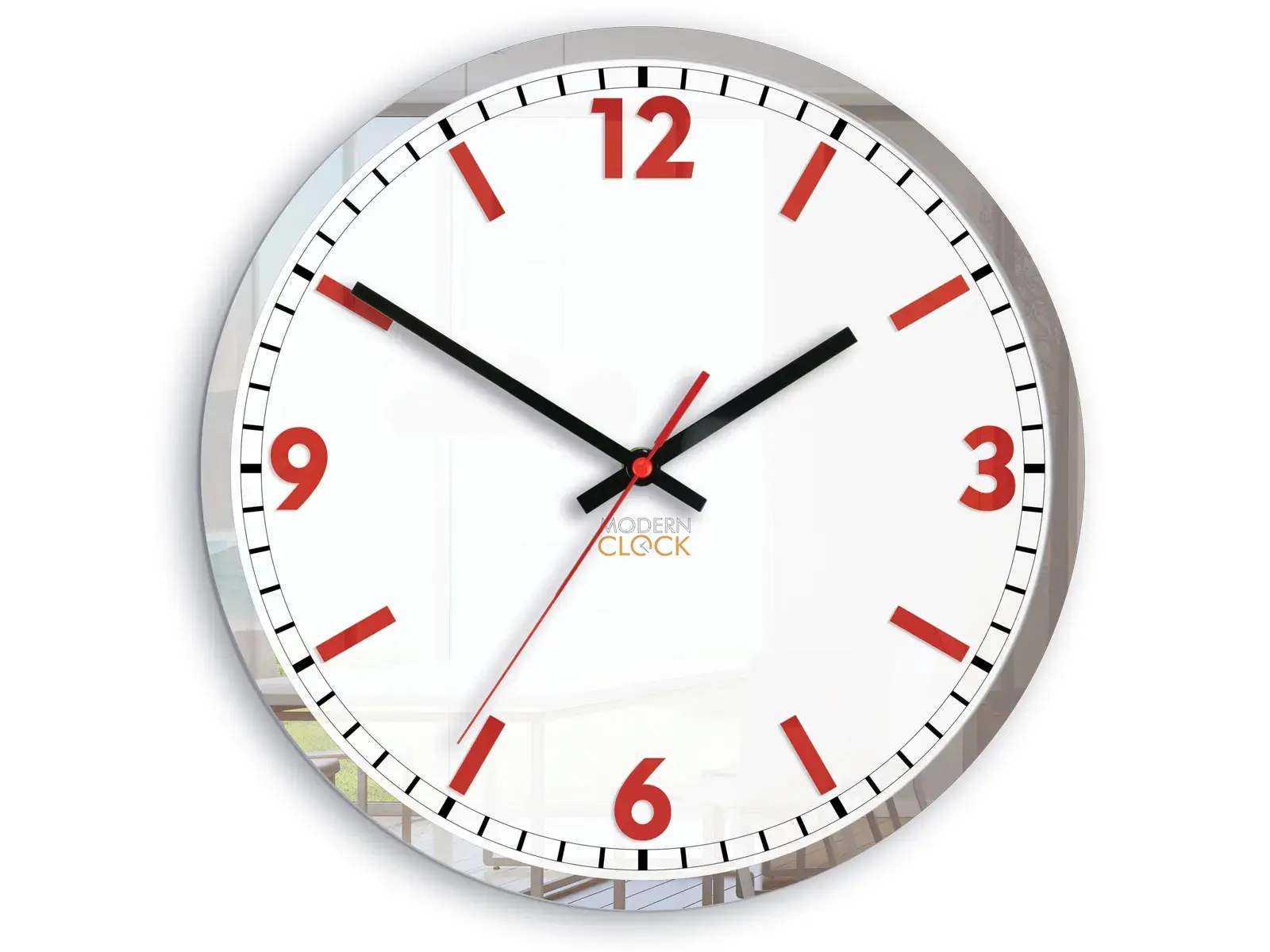 Nástěnné hodiny Solar 30 cm červené