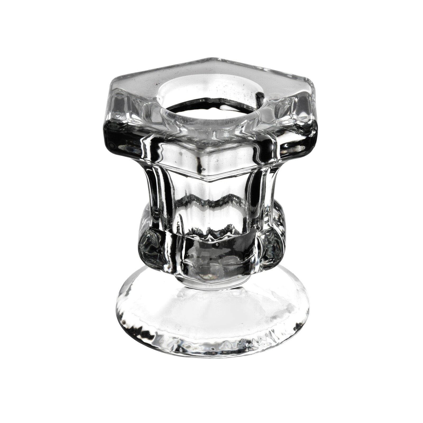 Skleněný svícen PATRICIA 5,5 cm čirý