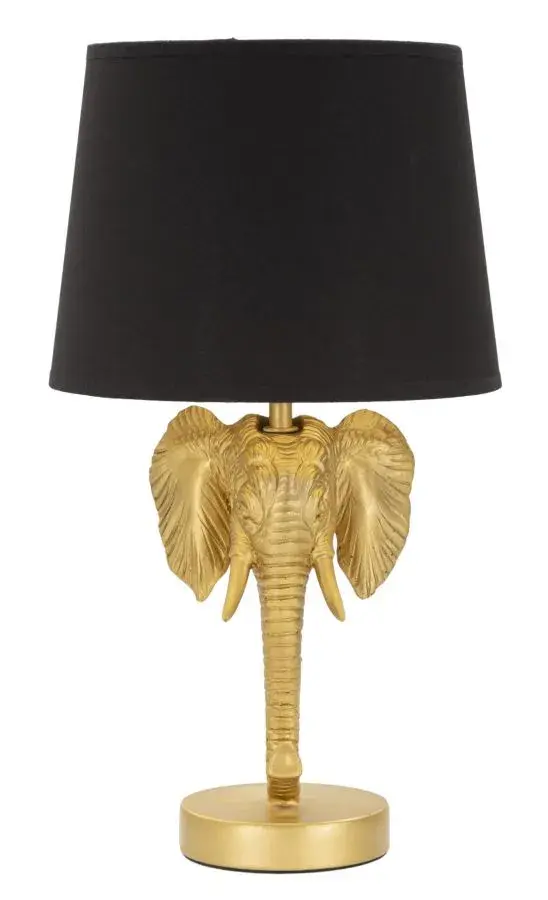 Stolní lampa Elephant 43 cm černo-zlatá