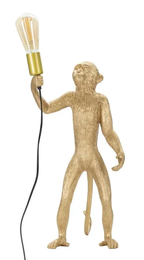 Stolní lampa Monkey 55 cm zlatá