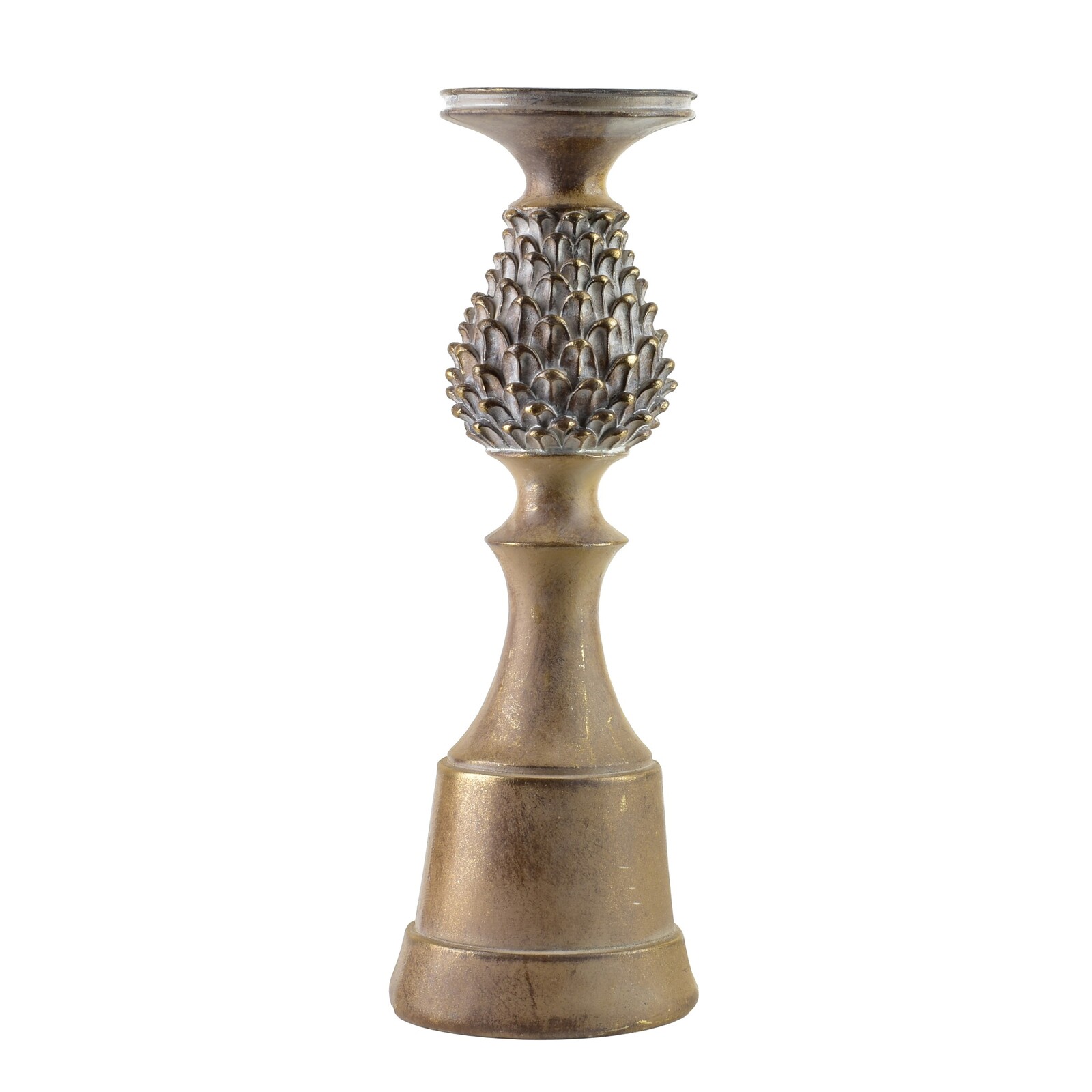 Svícen Santa Lila 19 cm hnědý