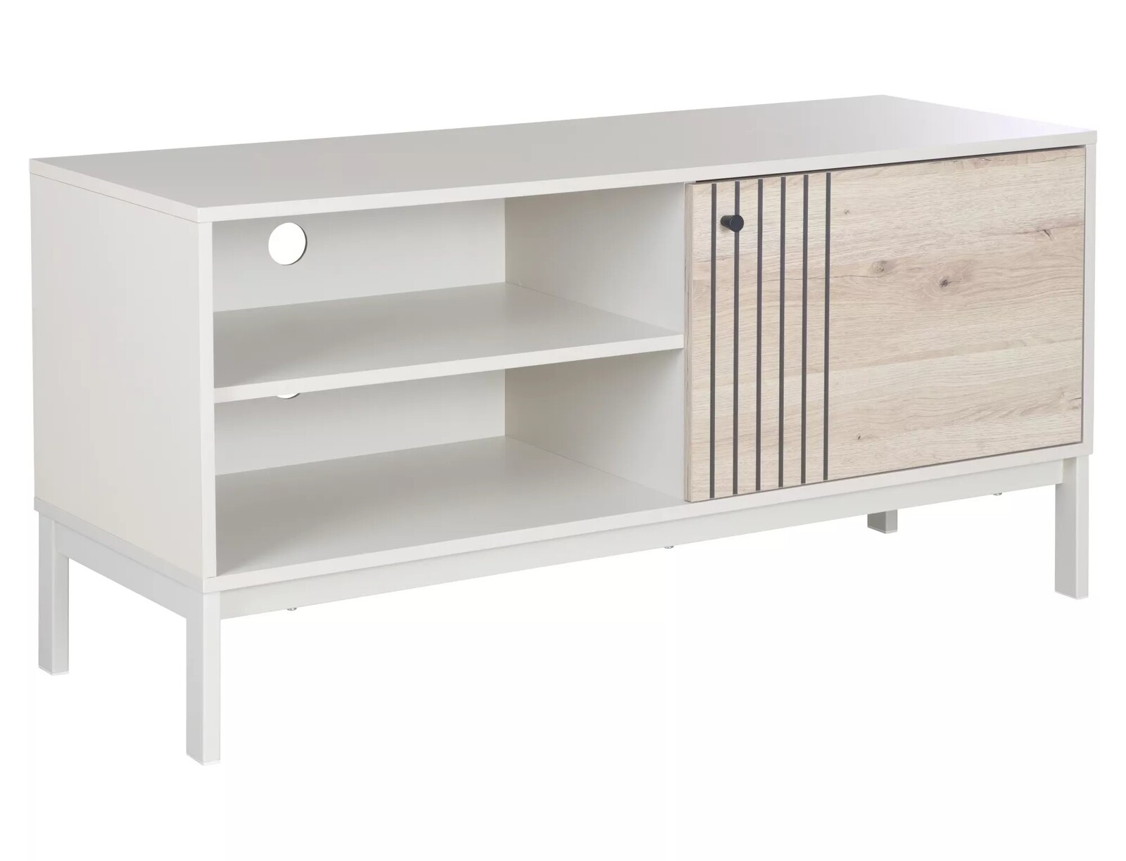 TV stolek Frost 120 cm krémový/alpský dub