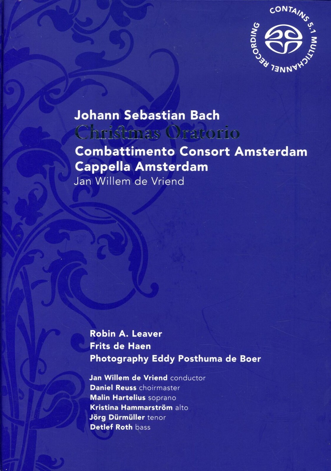 Combattimento Consort Amsterdam, JOHANN SEBASTIAN BACH: CHRISTMAS ORATORIO, CD