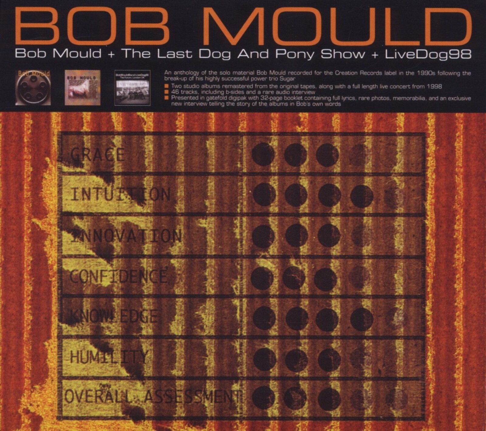 Bob Mould, LAST DOG AND PONY SHOW + LIVEDOG 98, CD
