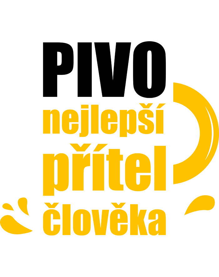 Úzky pivný polliter – Pivo najlepší priateľ človeka | Vtipný darček pre pivára