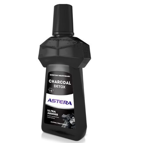 Ústna voda s aktívnym uhlím proti zubnému kazu Astera 300ml
