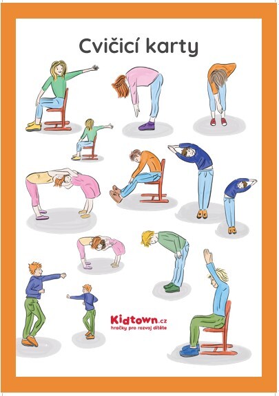 Sada cvičícich karet (10 ks)