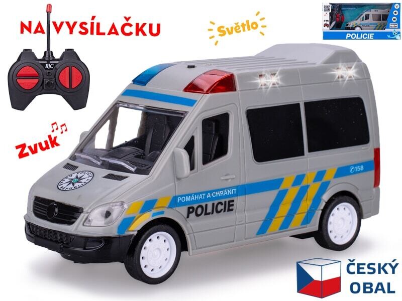 Mikro R/C auto polícia CZ 17cm