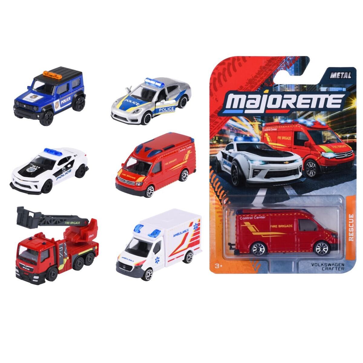 Majorette Auto SOS kovové, 6 druhov