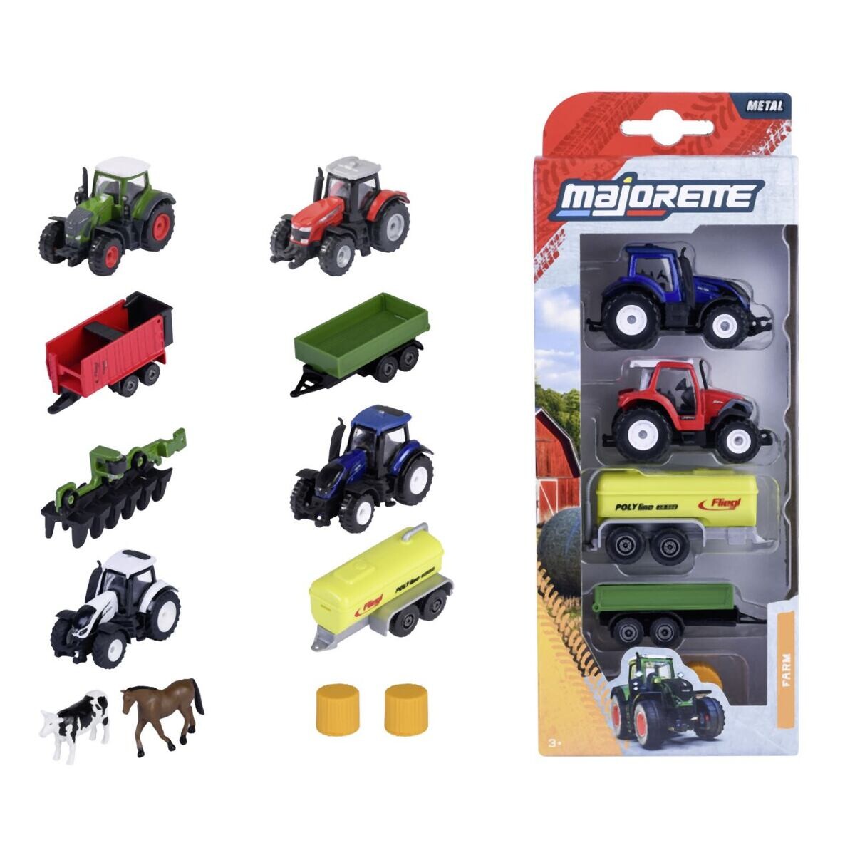 Majorette Farmárske vozidlo kovové 5 ks, viac druhov