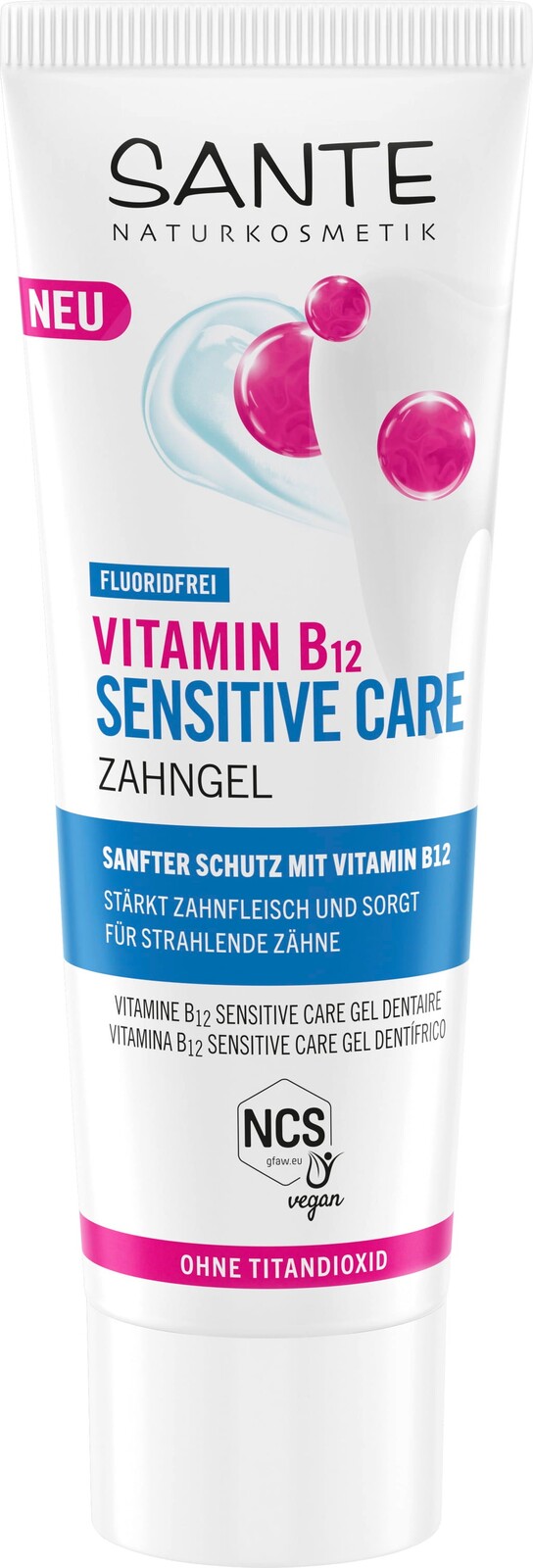 Sante Zubný gél SENSITIVE CARE s vitamínom B12 75ml