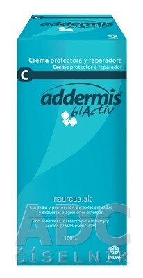 LABORATORIOS iNDAS, S.A.U. Addermis biActiv C Ochranný krém s oxidom zinočnatým 1x100 g 100g