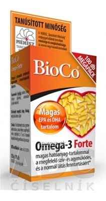 BioCo Magyarország Kft. BioCo Omega-3 Forte MEGAPACK cps 1x100 ks