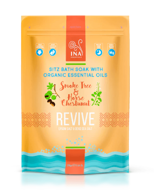 INA ESSENTIALS Ina essentials Revive kupeľová  soľ s pagaštanom a škumpovým olejom 300 g