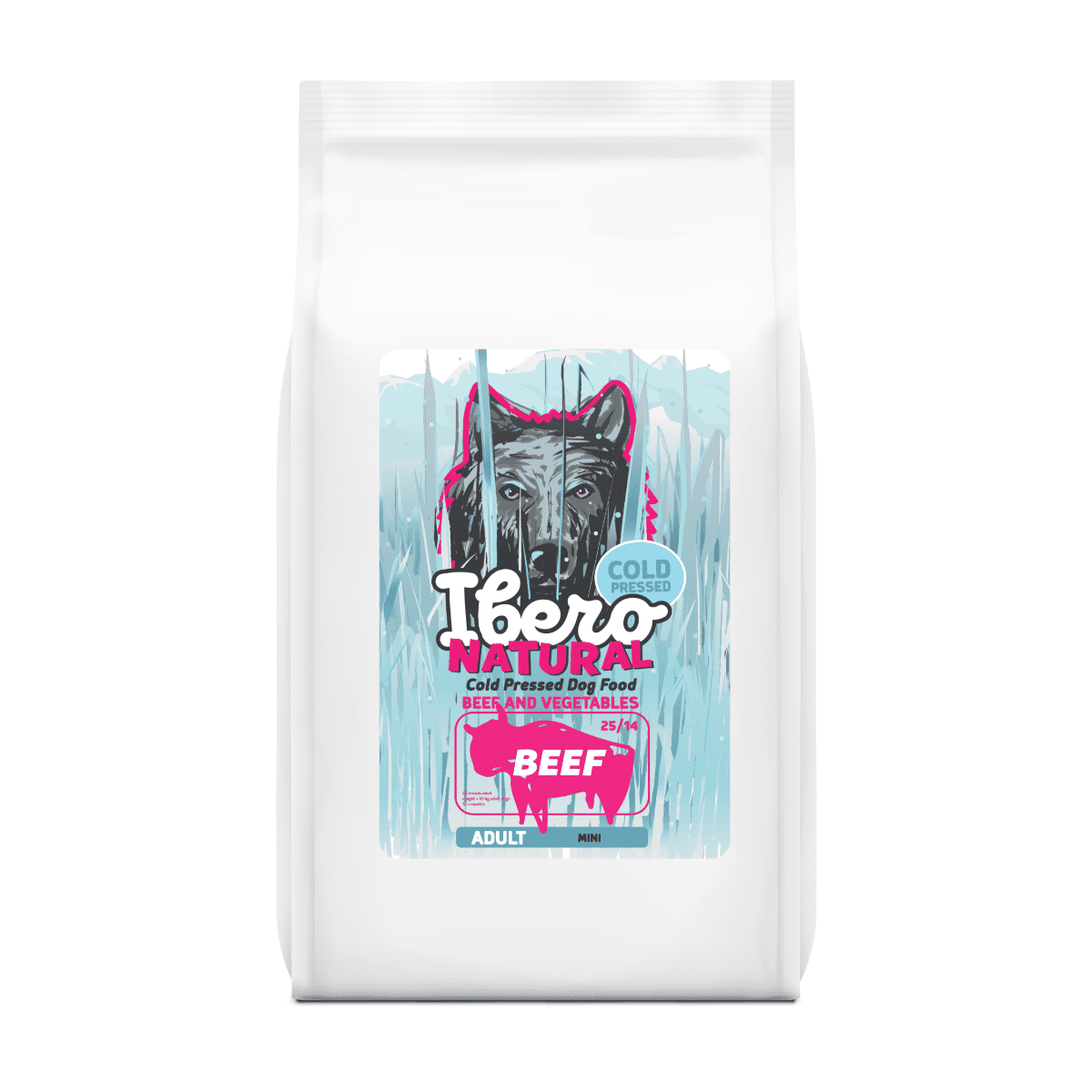 Ibero Cold Press Dog Adult Small Beef - 12kg + 3kg GRATIS