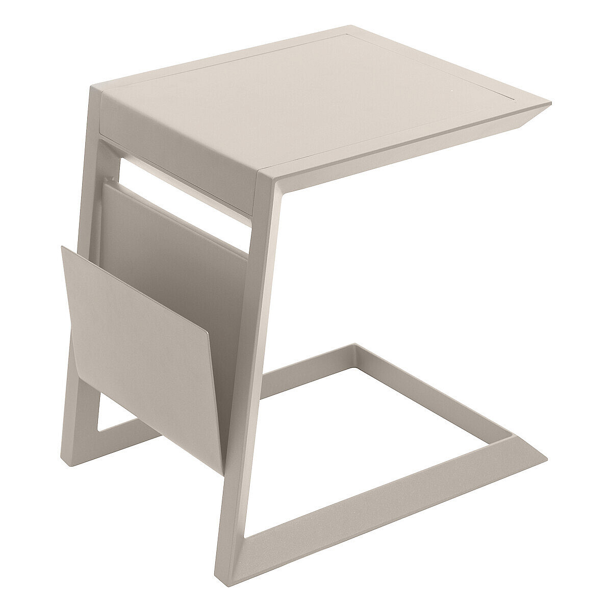 DEOKORK Kovový odkladací stolík LISABON (ivory)