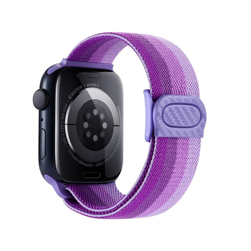 eses Nylonový elastický remínek pro Apple Watch - Fialové spektrum 42mm, 44mm, 45mm, 49mm