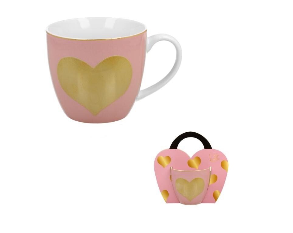 DUO  - Hrnček 460ml Big Heart Pink