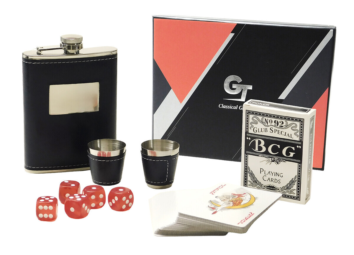 MAKRO - Darčeková sada - ploskačka a poháre