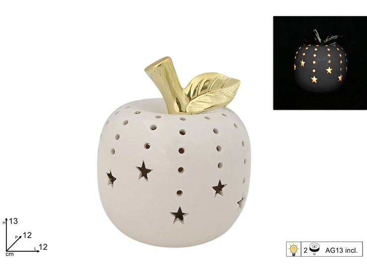 MAKRO - Dekorácia jablko LED