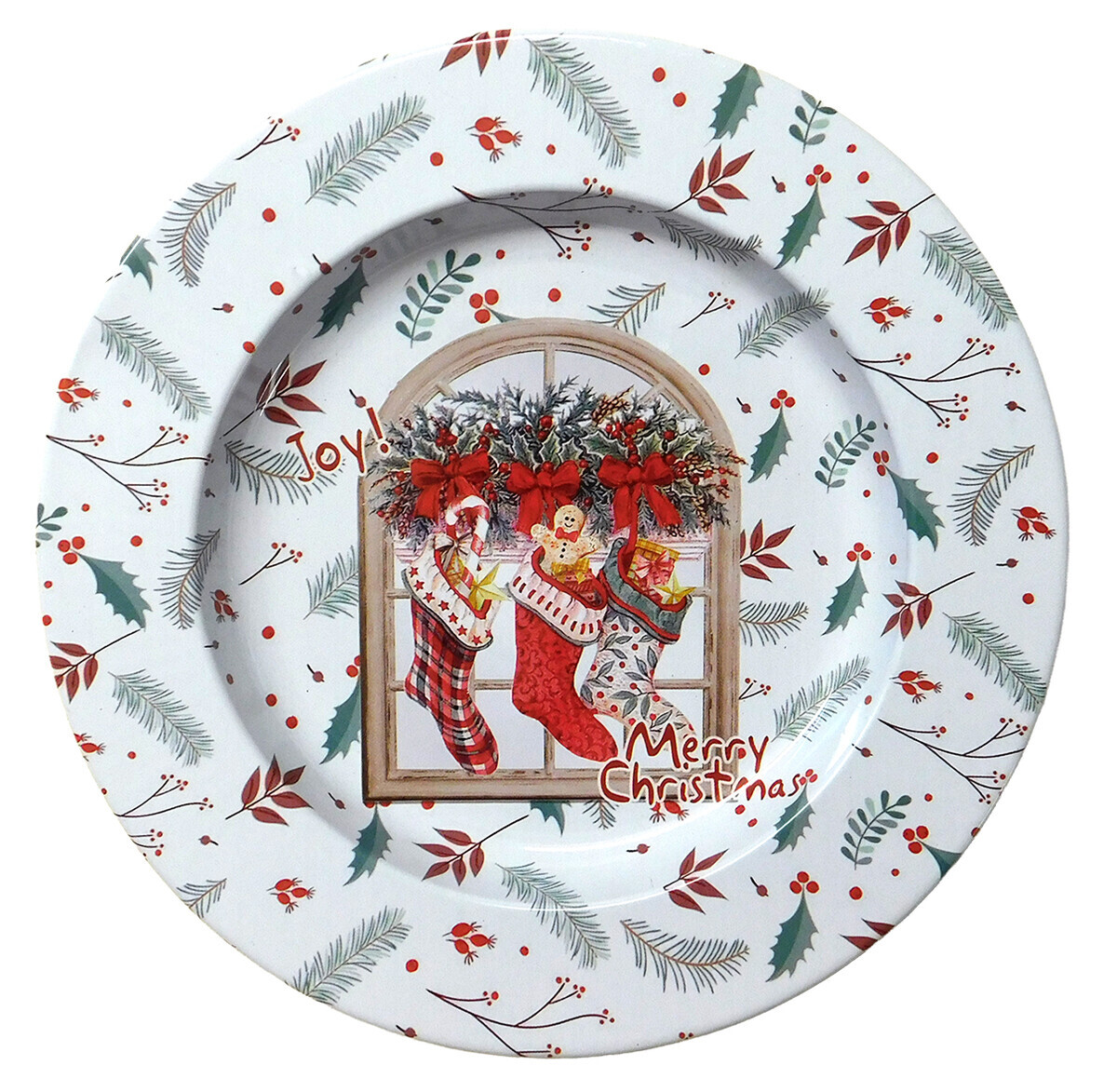 MAKRO - Dekoračný tanier 18cm, vianočný