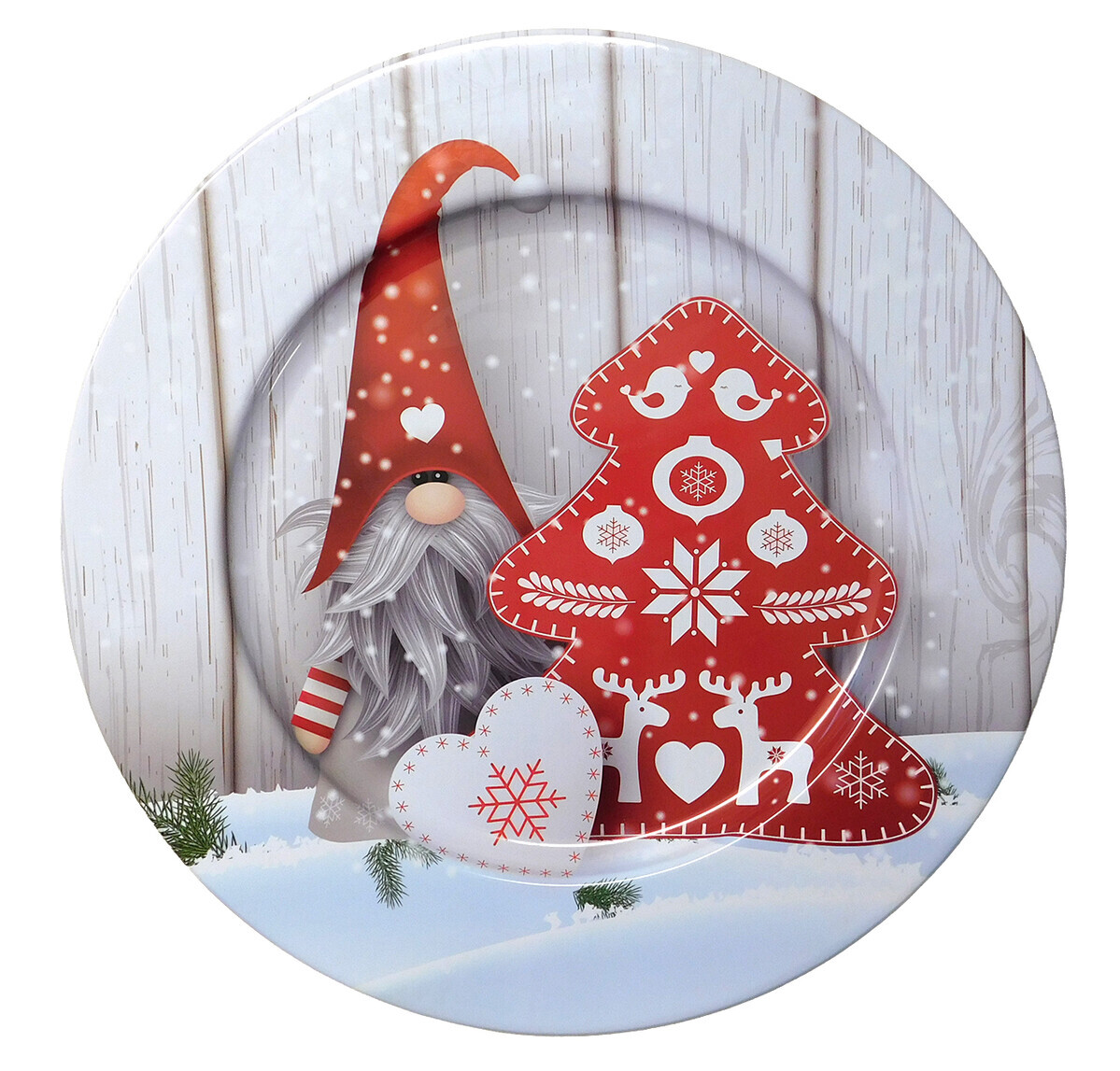MAKRO - Dekoračný tanier 33cm, vianočný