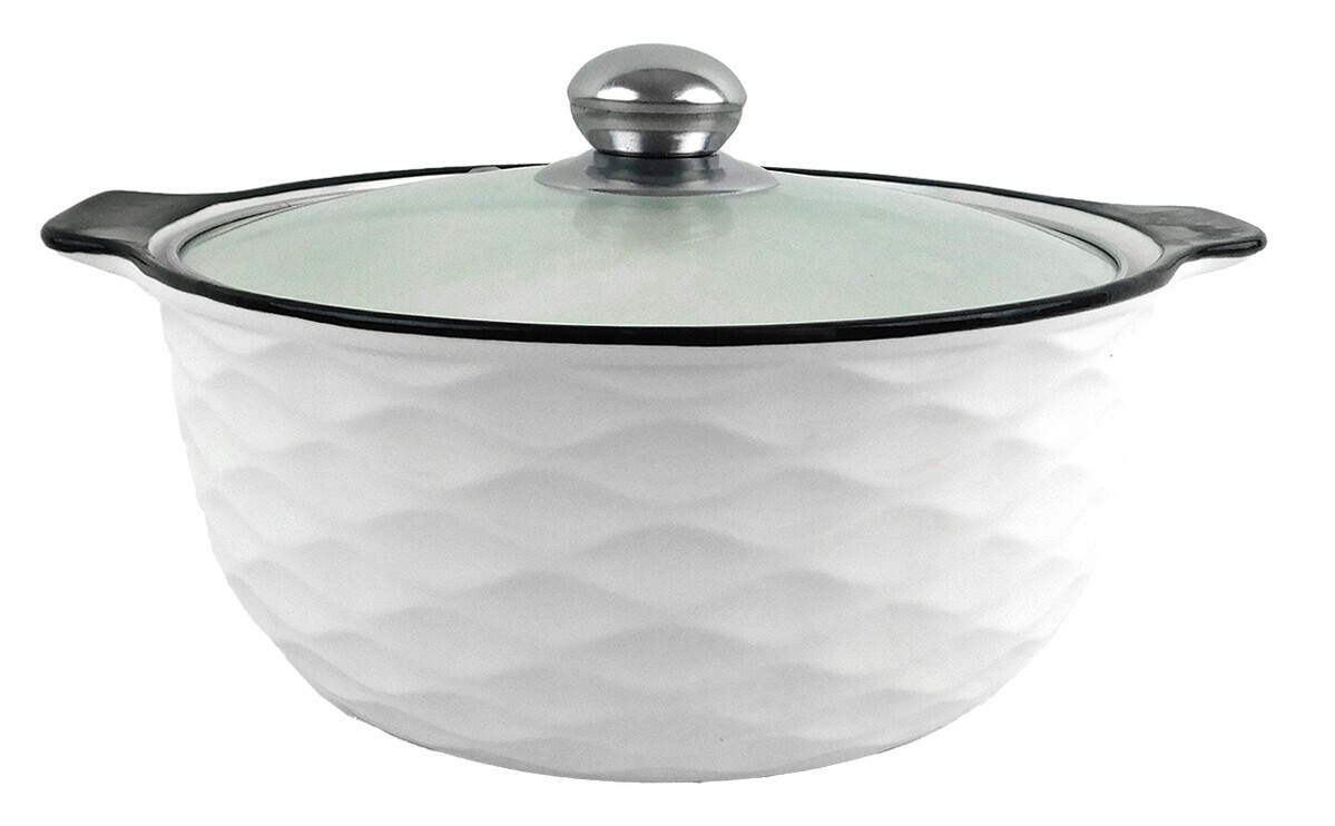 MAKRO - Misa na polievku čierny lem s pokrievkou 2L, 23x10cm, keramika