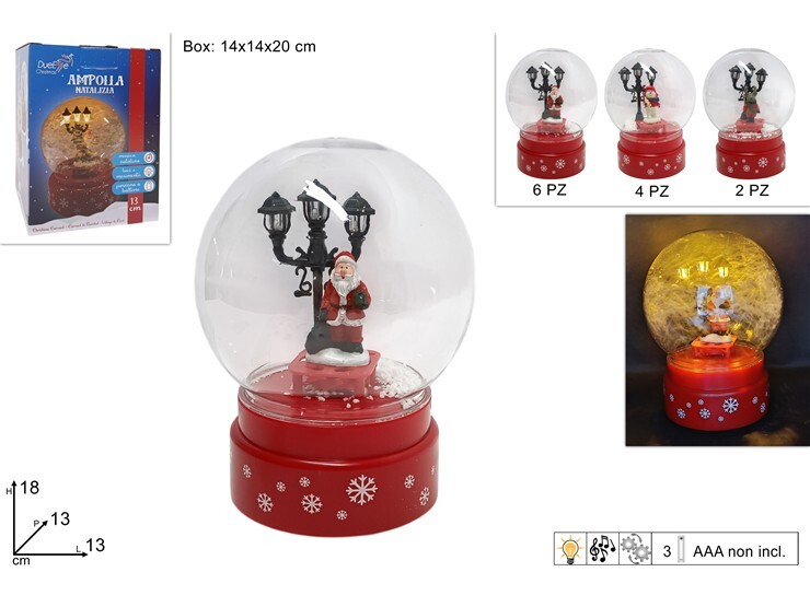 MAKRO - Snežítko vianočné 13cm LED rôzne druhy