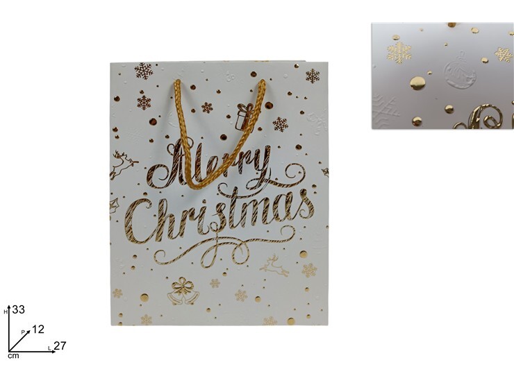 MAKRO - Taška vianočná 33x27x12cm