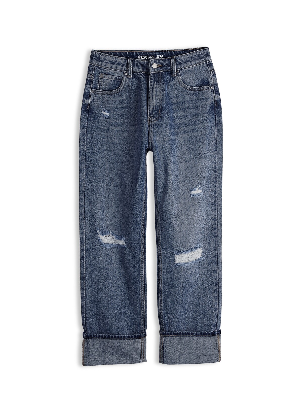 GATE Džínsy regular s dierami