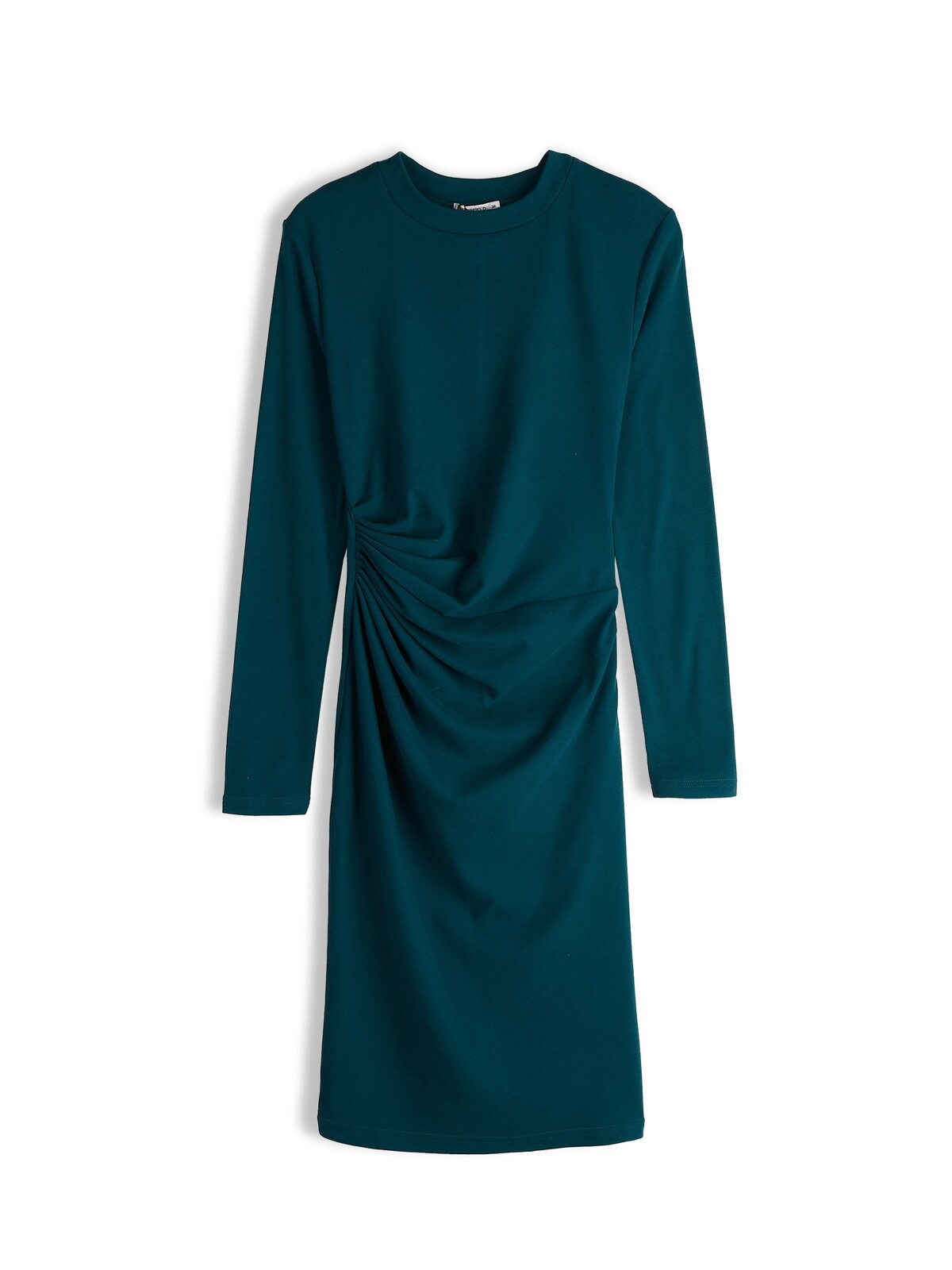 GATE Pletené šaty s riasením v páse