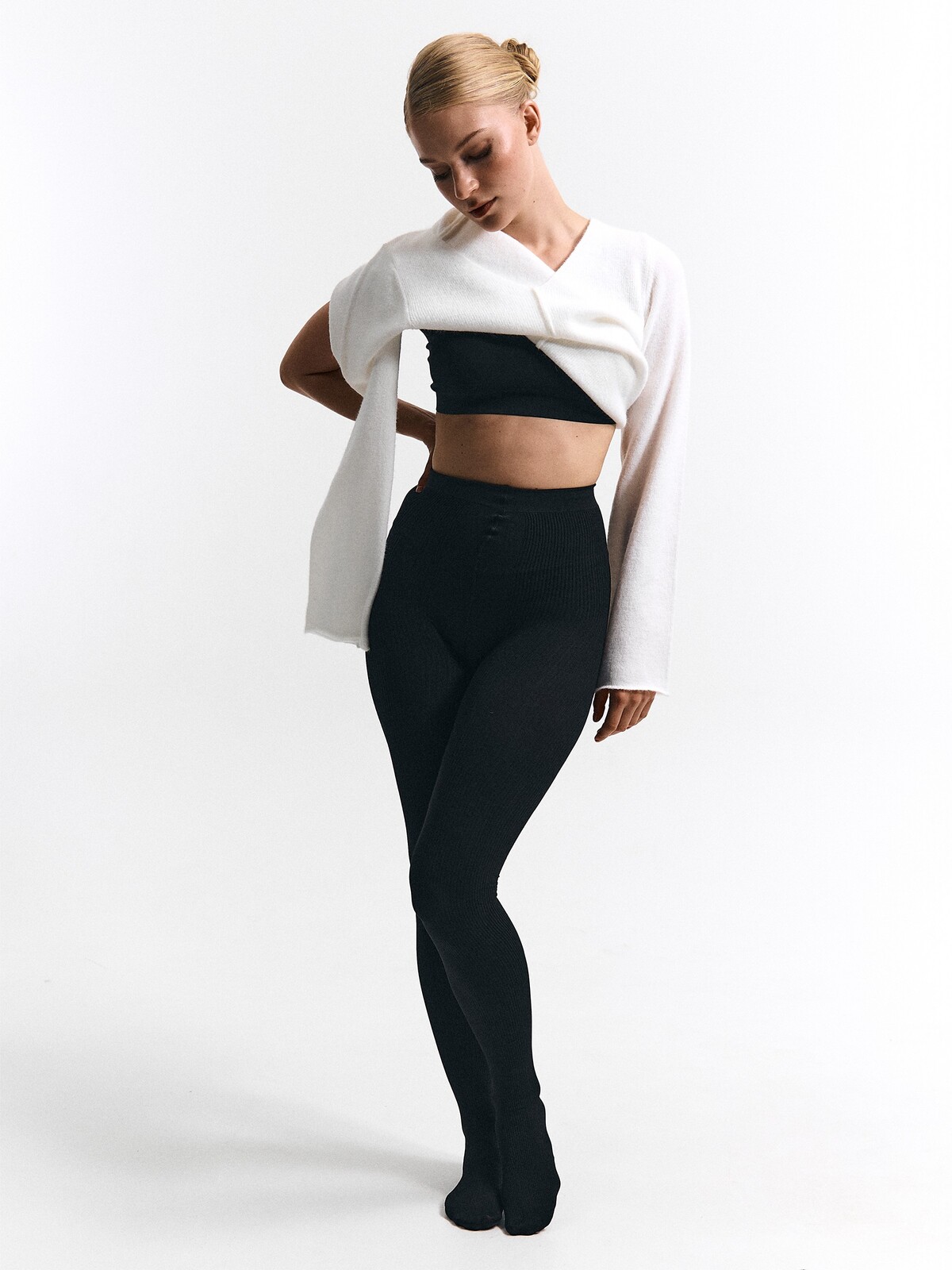 GATE Rebrované pančuchy 100 DEN