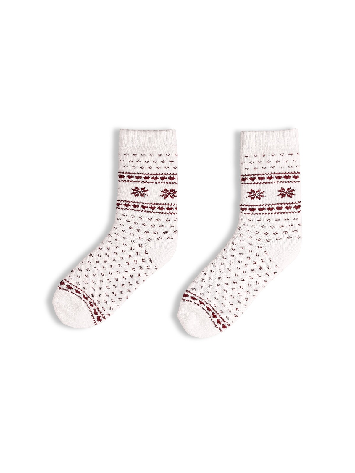 GATE Vysoké vzorované ponožky s prímesou vlny