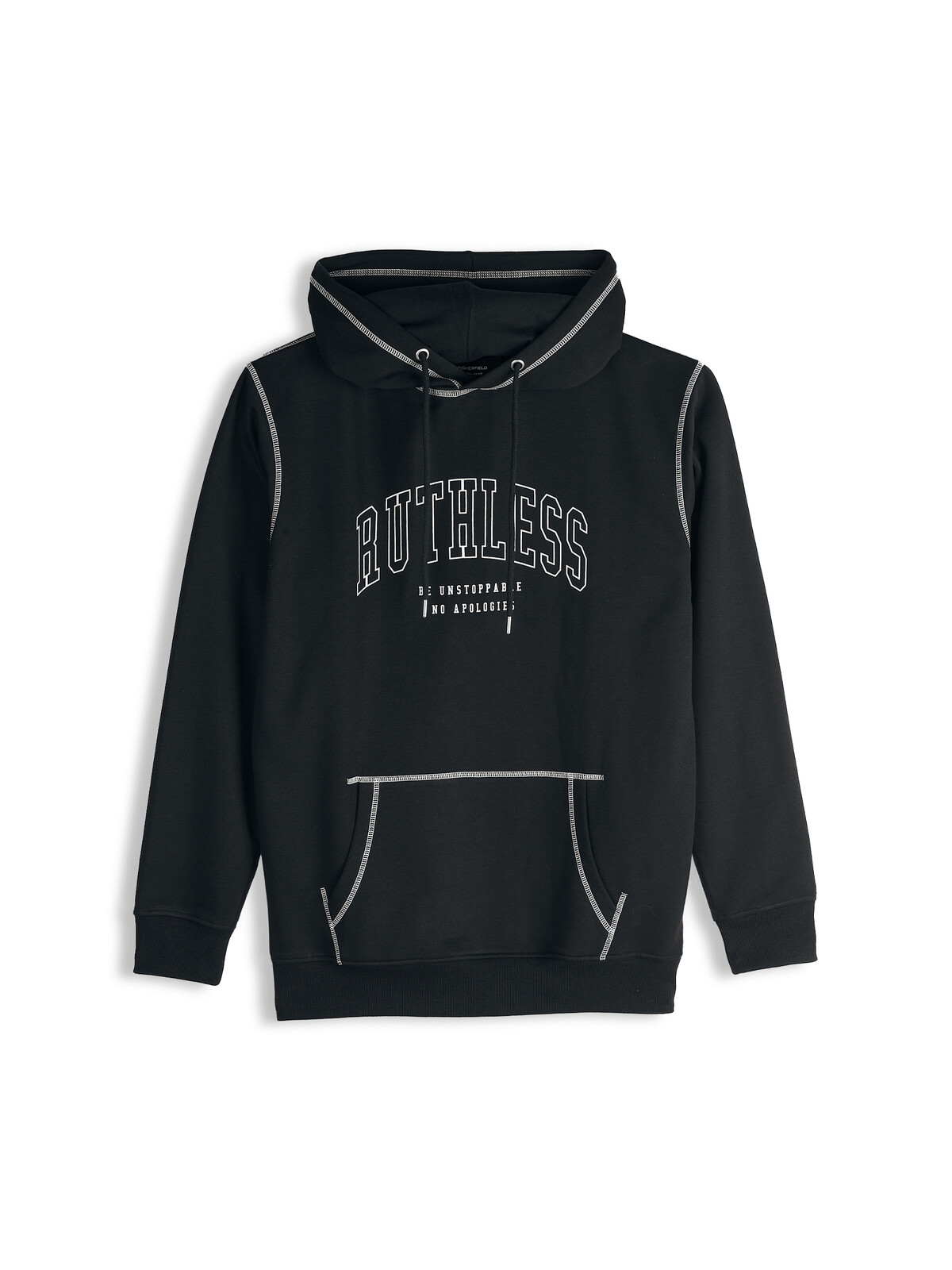 GATE Mikina s nápisom a kontrastným šitím