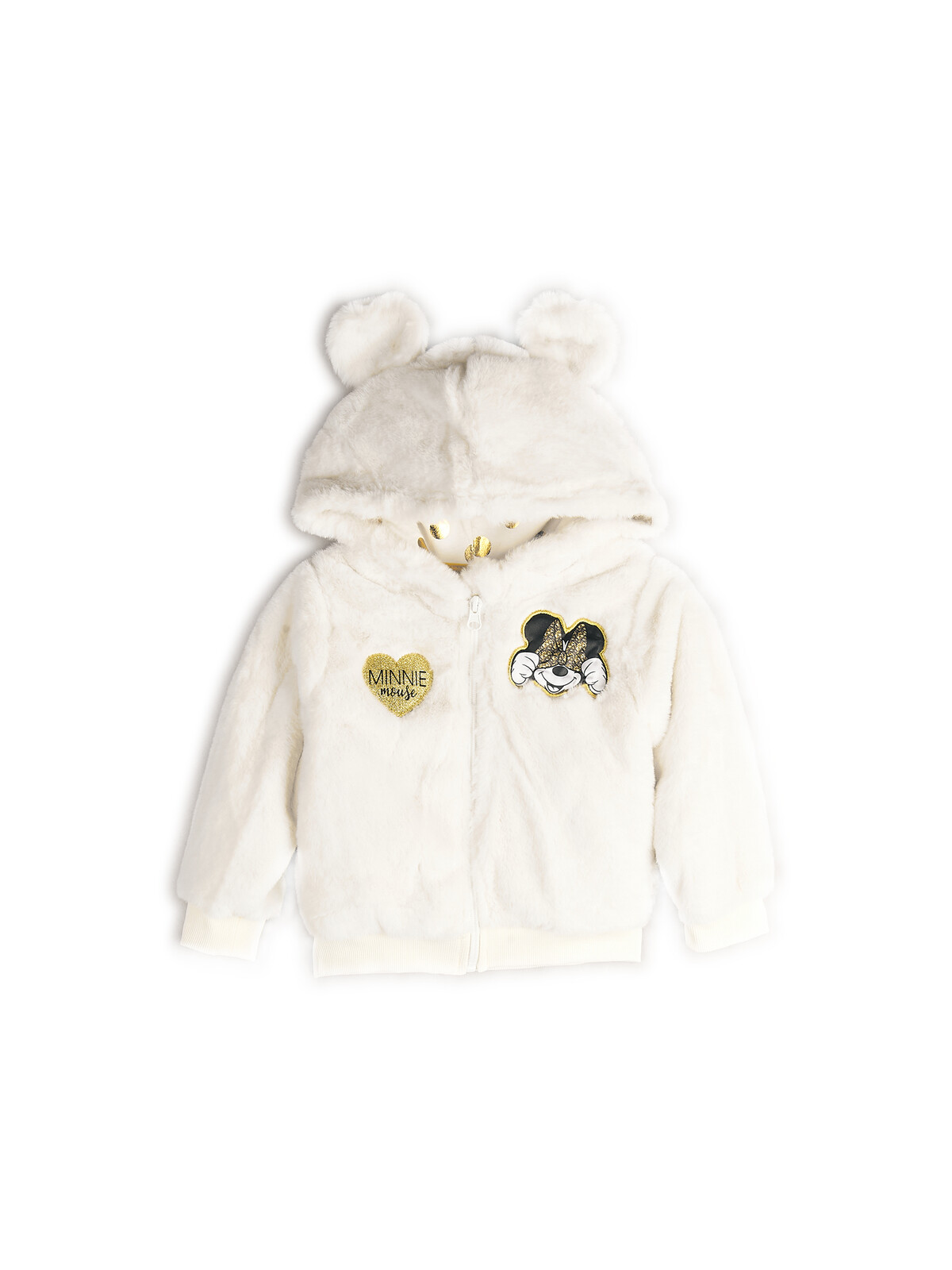 GATE Bunda z imitácie kožušiny Minnie Mouse