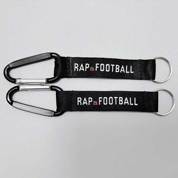 Prívesok na kľúče Rap Football Basic Logo Keychain Black 2kusy - UNI