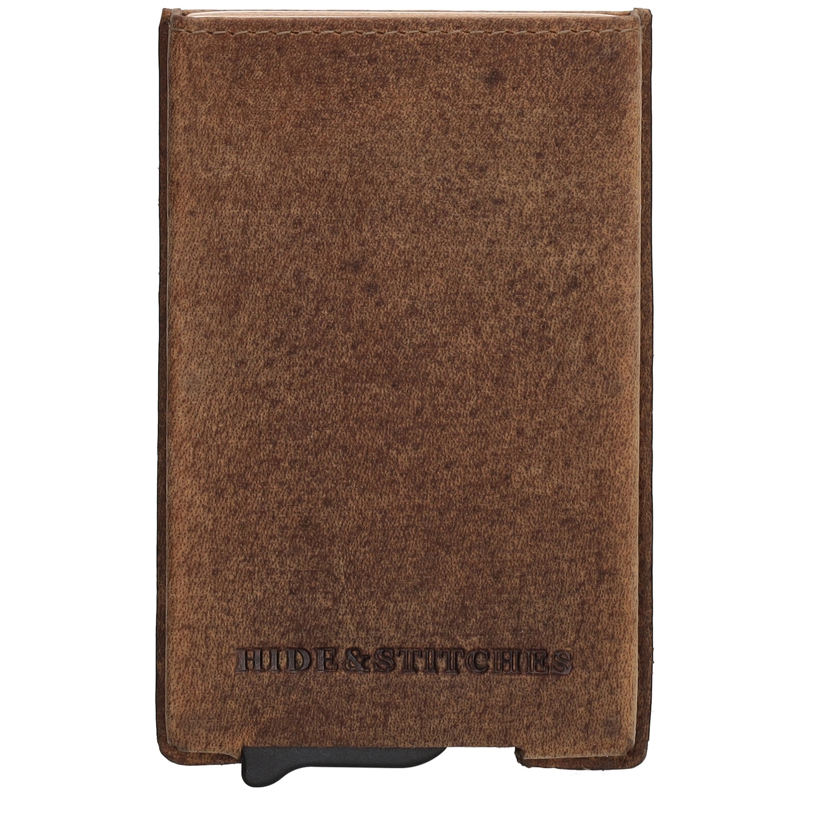 Kožená bezpečnostná peňaženka Hide & Stitches - hnedá