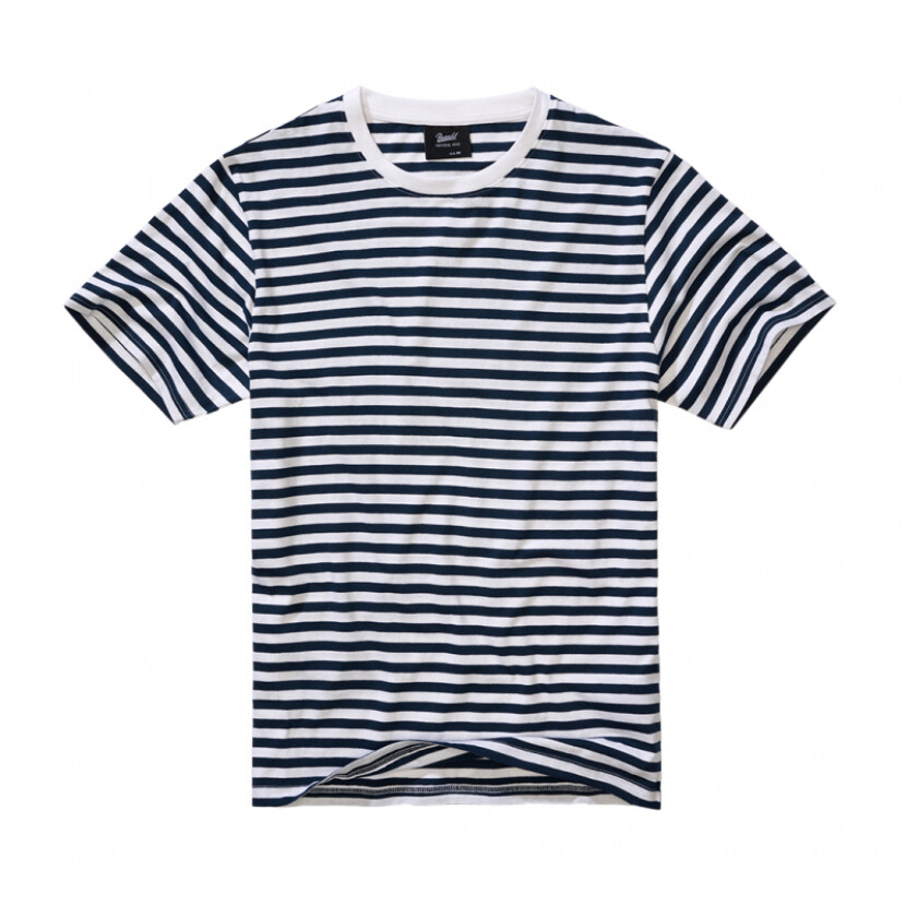 Tričko Brandit Jerseyshirt Stripe - modré-biele, S