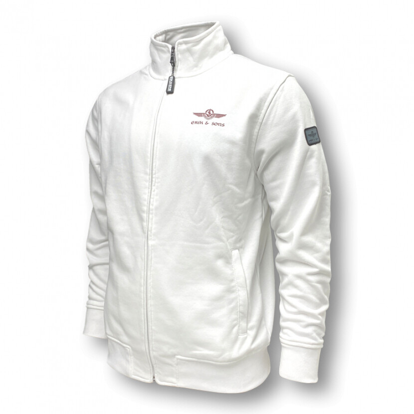 Mikina Erik and Sons Naeroy - biela, 4XL