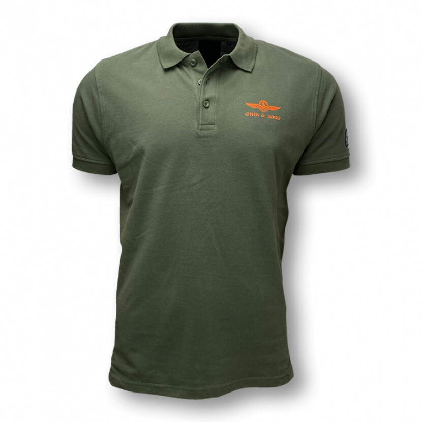 Polokošeľa pánska Erik and Sons Aurland - olivová, XL