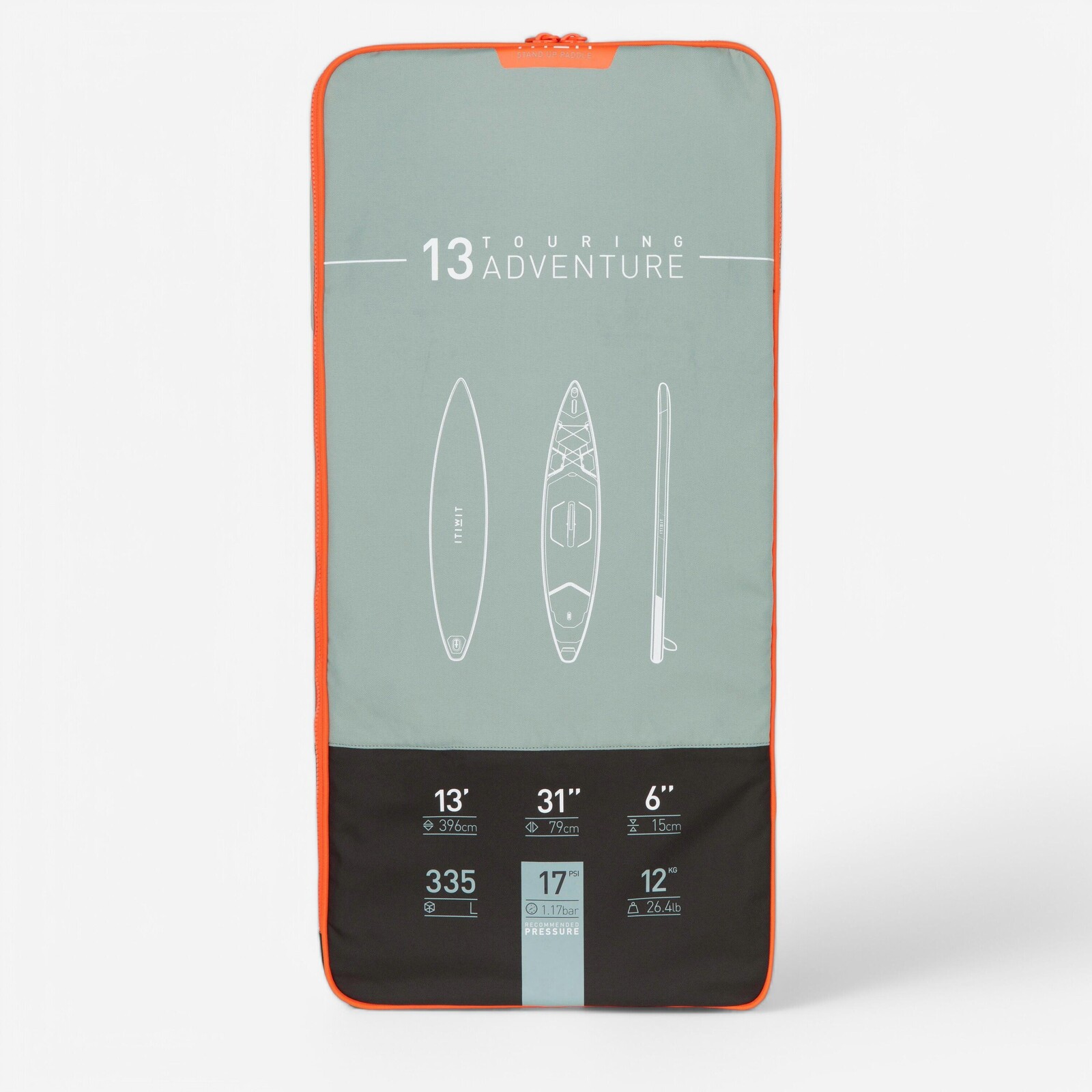 Batoh s objemom 92 l na prenášanie nafukovacieho paddleboardu