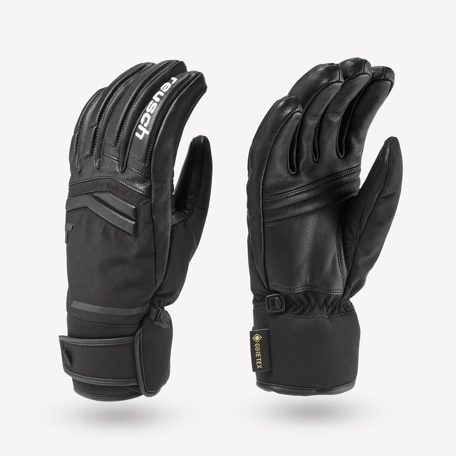REUSCH Dweller Gore-Tex® lyžiarske kožené rukavice čierne
