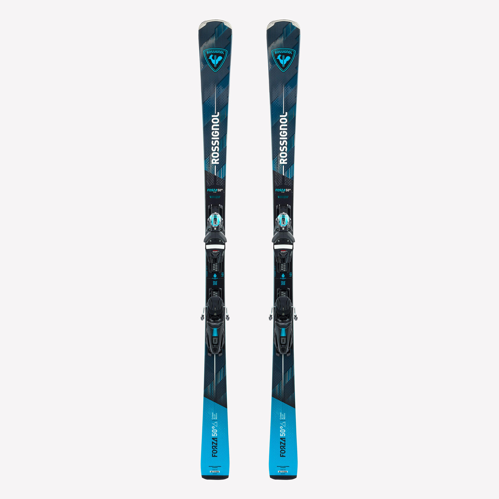 ROSSIGNOL Forza 50° zjazdové lyže s viazaním modro-čierne