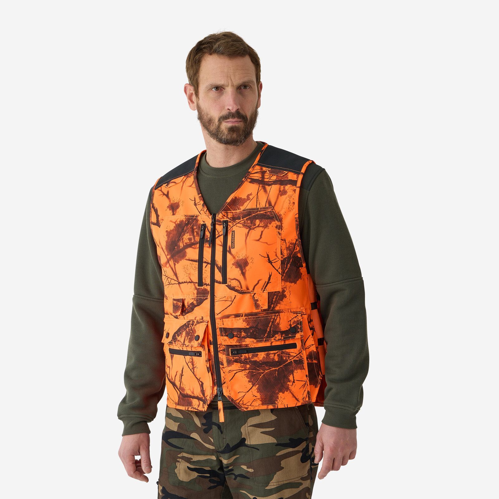 Reflexná poľovnícka vesta 500 maskovanie Treemetic