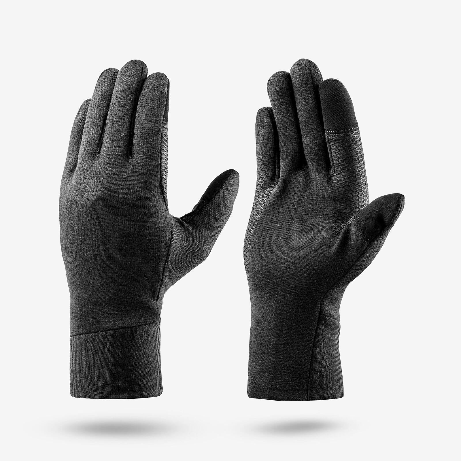 Spodné rukavice MT500 z vlny merino čierne