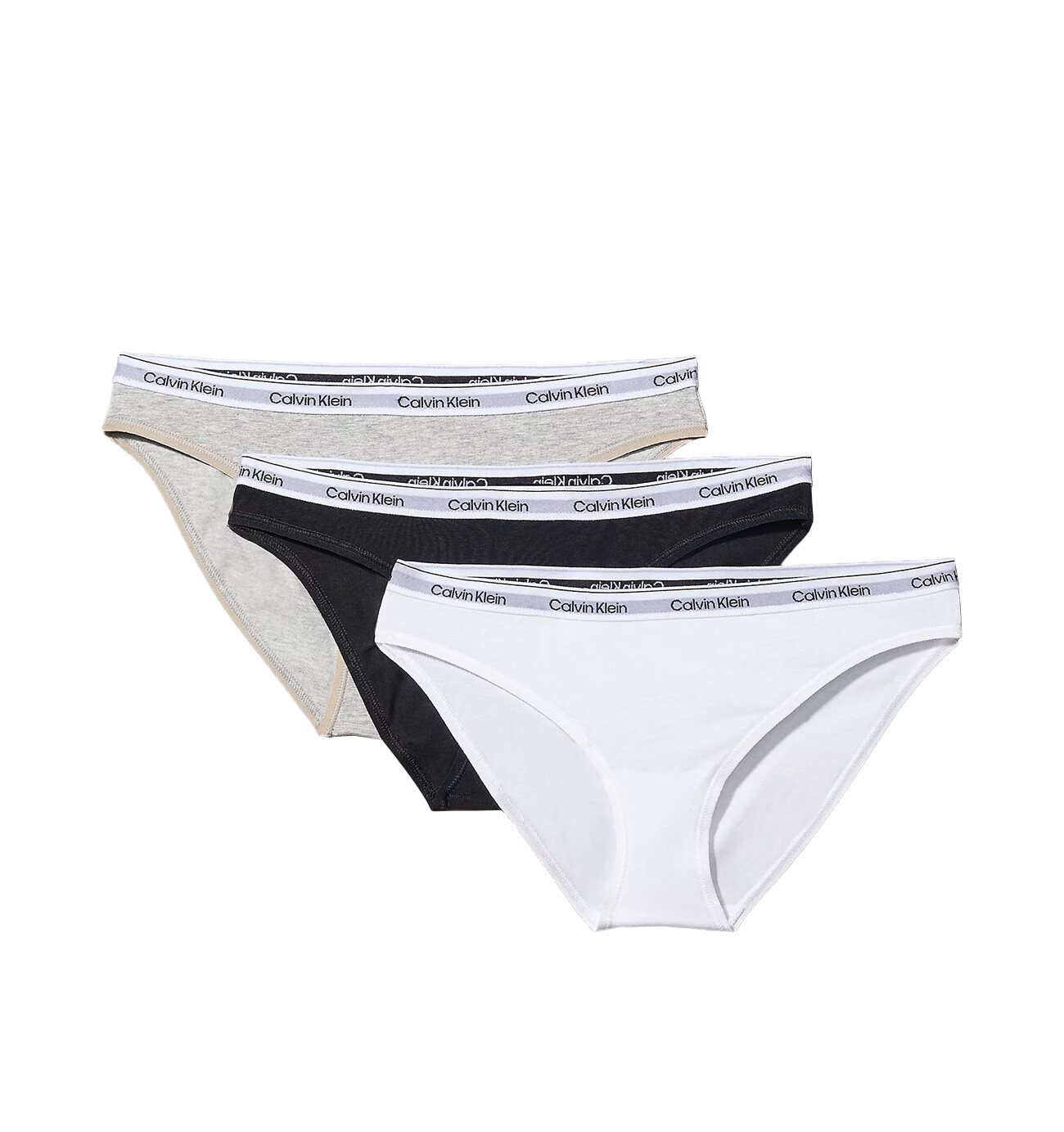 CALVIN KLEIN - nohavičky 3PACK Modern logo signature core colors everyday essentials