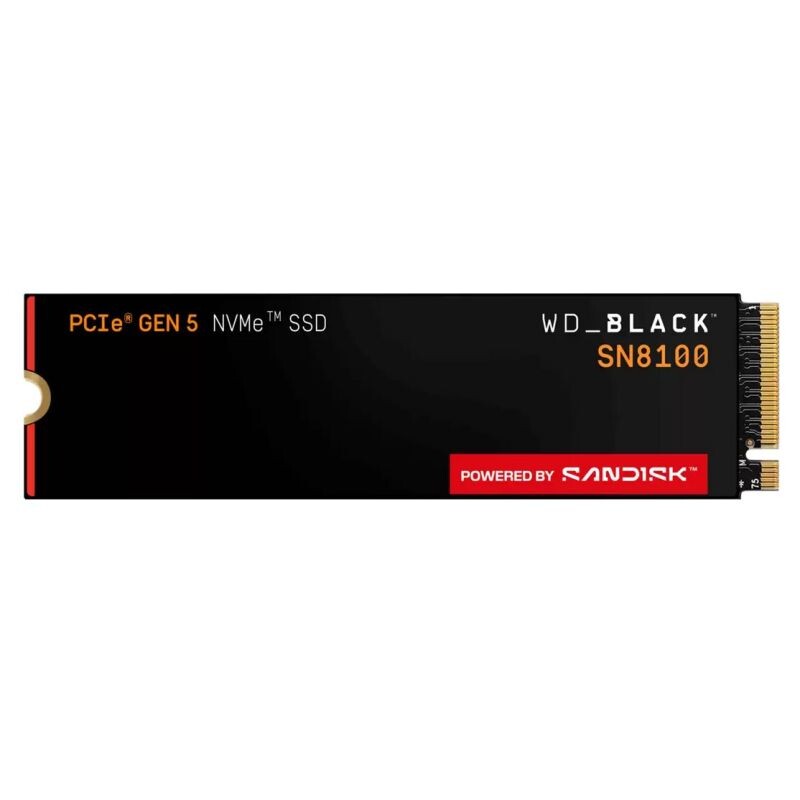 WD Black SN8100 SSD 4TB M.2 NVMe Gen5 1490014000 MBps WDS400T1X0M
